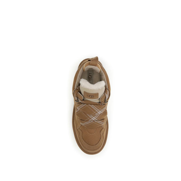 Braune Gummisohle Sneakers mit niedrigem Schaft