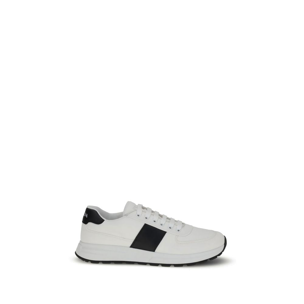 Weiße Kalbshaut Bos Taurus Sneakers mit niedrigem Schaft