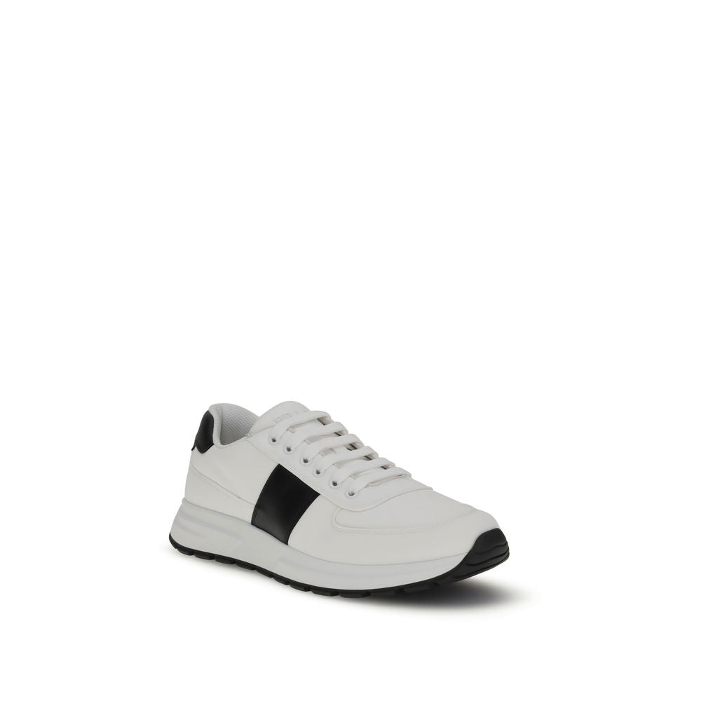 Weiße Kalbshaut Bos Taurus Sneakers mit niedrigem Schaft