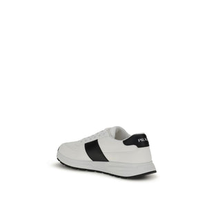 Weiße Kalbshaut Bos Taurus Sneakers mit niedrigem Schaft