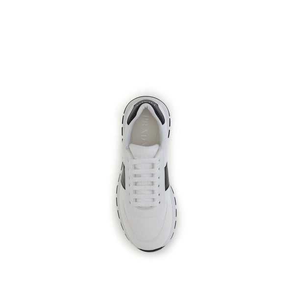 Weiße Kalbshaut Bos Taurus Sneakers mit niedrigem Schaft