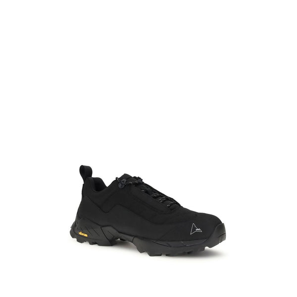 Schwarze Polyamid-Sneaker