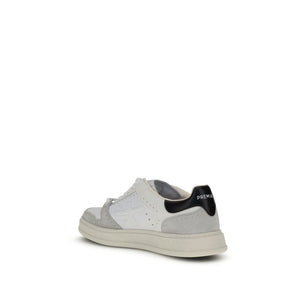 Weiße Kalbshaut Bos Taurus Sneakers mit niedrigem Schaft