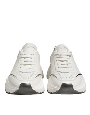 Weiß Silber DAYMASTER Leder Männer Turnschuhe Schuhe