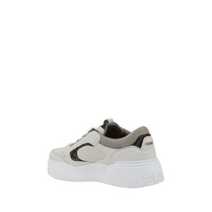 Weiße Kalbshaut Bos Taurus Sneakers mit niedrigem Schaft