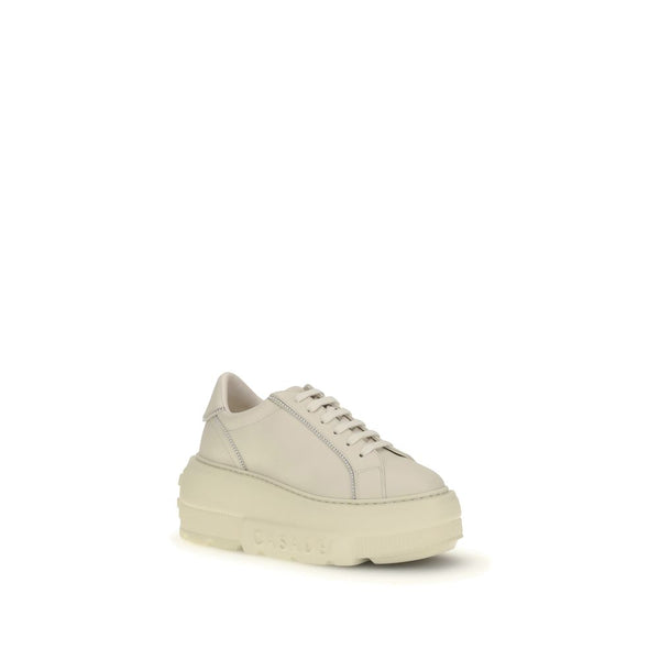 Weiße Plateau-Sneaker aus Gummi