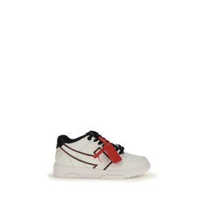 Weiße Gummisohle Sneakers mit niedrigem Schaft