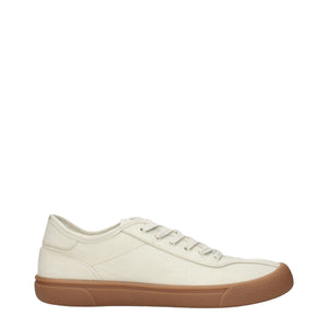 Beige Stoff Turnschuhe