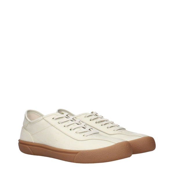 Beige Stoff Turnschuhe