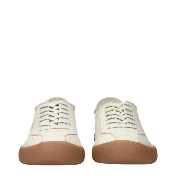 Beige Stoff Turnschuhe
