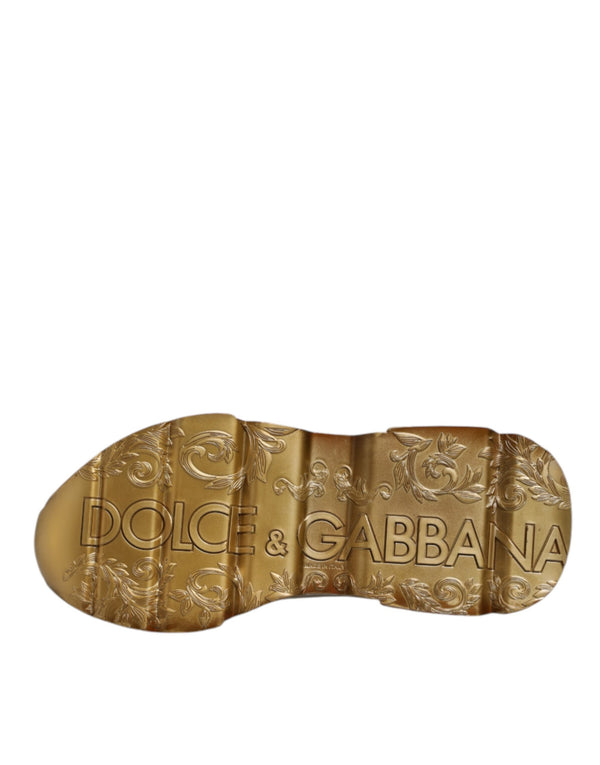 Weiß Gold Daymaster Low Top Turnschuhe Schuhe