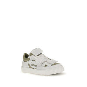 Weiße Sneakers aus Leder mit niedrigem Schaft