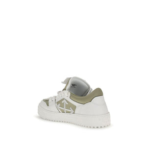 Weiße Sneakers aus Leder mit niedrigem Schaft