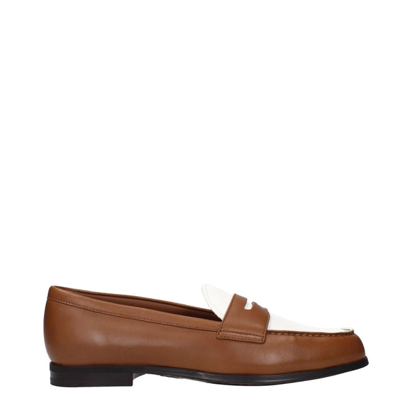 Braune Leder Slipper