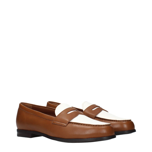 Braune Leder Slipper