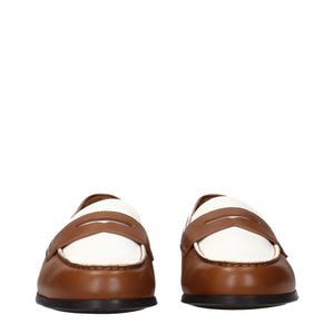 Braune Leder Slipper