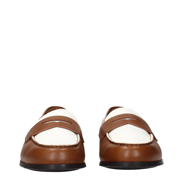 Braune Leder Slipper
