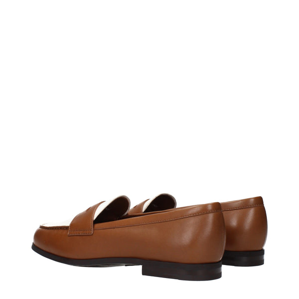Braune Leder Slipper