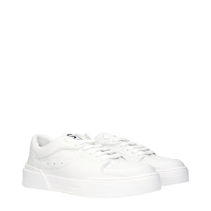 Weiße Sneakers aus Leder
