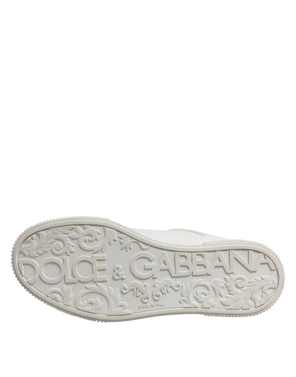 Weiß Leder MIAMI Low Top Turnschuhe Schuhe
