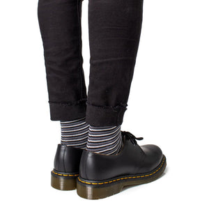 Schwarze Leder-Schnürschuhe