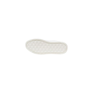 Silberner Leder-Sneaker