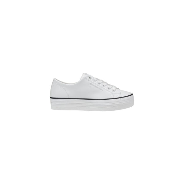 Schwarzer und weißer Leder-Sneaker