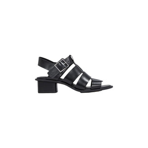Schwarze Polyester-Sandale