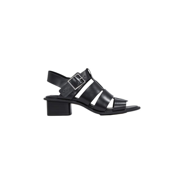 Schwarze Polyester-Sandale