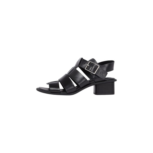 Schwarze Polyester-Sandale