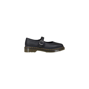 Schwarze Leder-Plateau-Pumps