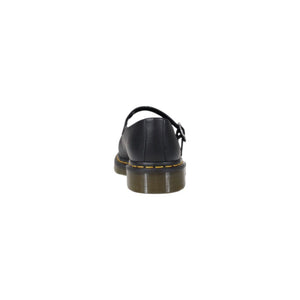 Schwarze Leder-Plateau-Pumps