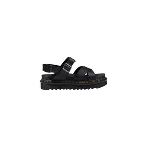 Schwarze Ledersandalen