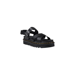 Schwarze Ledersandalen