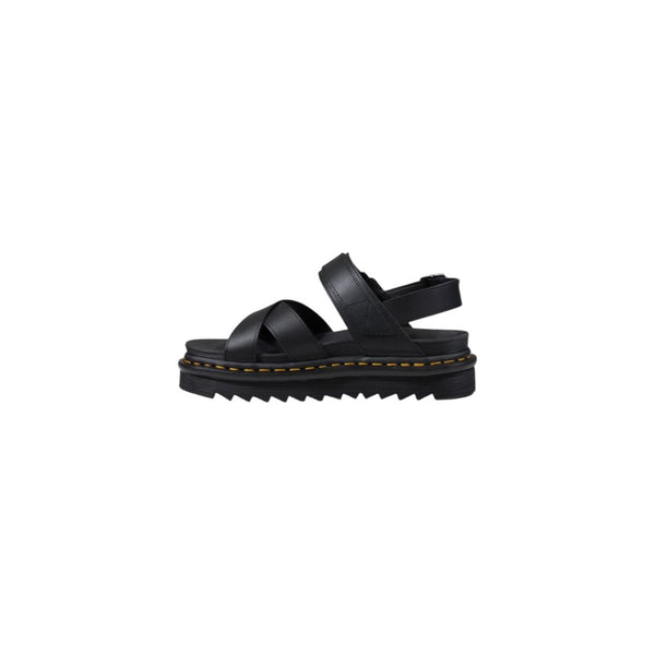 Schwarze Ledersandalen