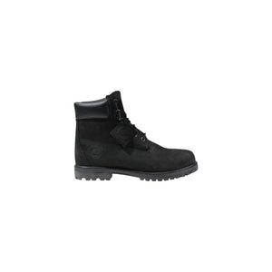 Wasserdichte Schnürstiefel aus schwarzem Leder