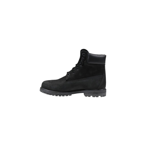 Wasserdichte Schnürstiefel aus schwarzem Leder
