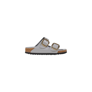 Graue Lederslipper