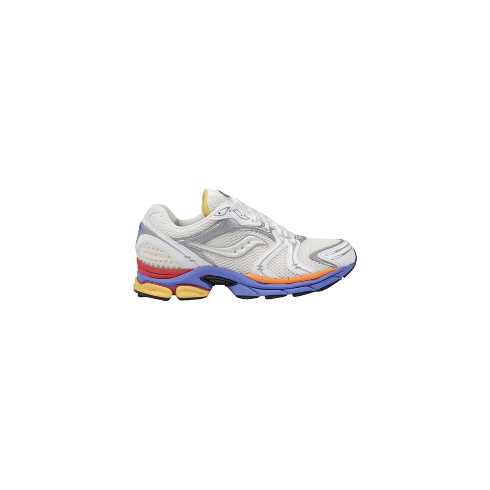 Weißer Synthetik-Sneaker