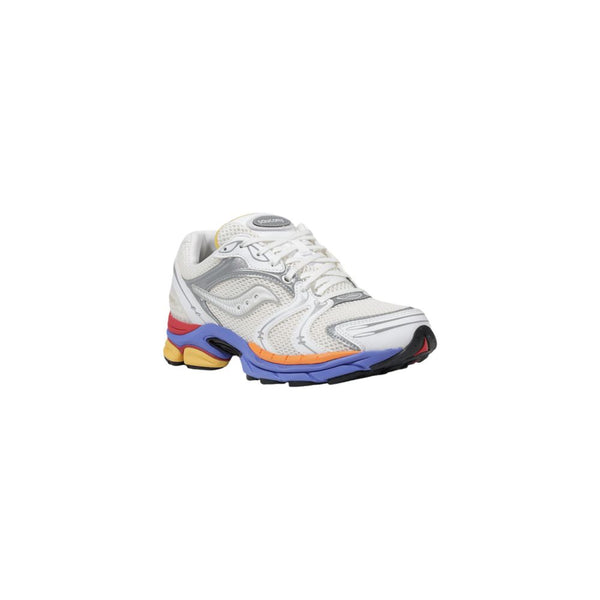 Weißer Synthetik-Sneaker