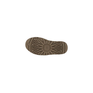 Beigefarbene Wildleder-Hausschuhe