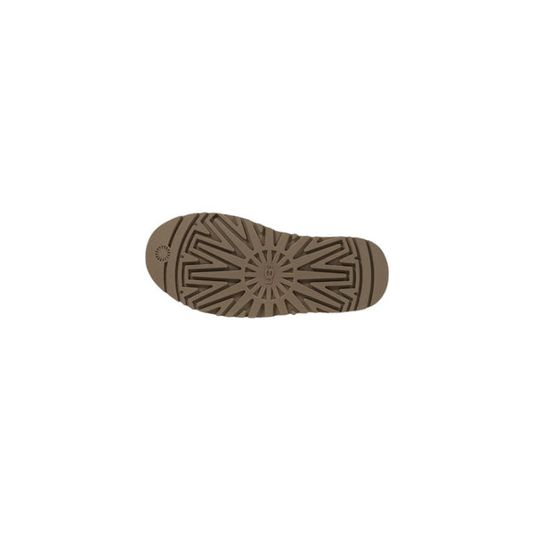 Beigefarbene Wildleder-Hausschuhe