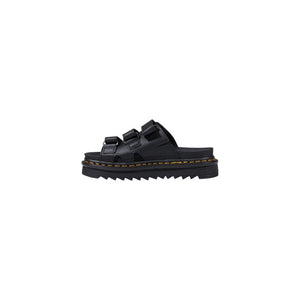 Schwarze Leder-Plateau-Pumps