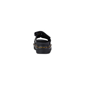 Schwarze Leder-Plateau-Pumps