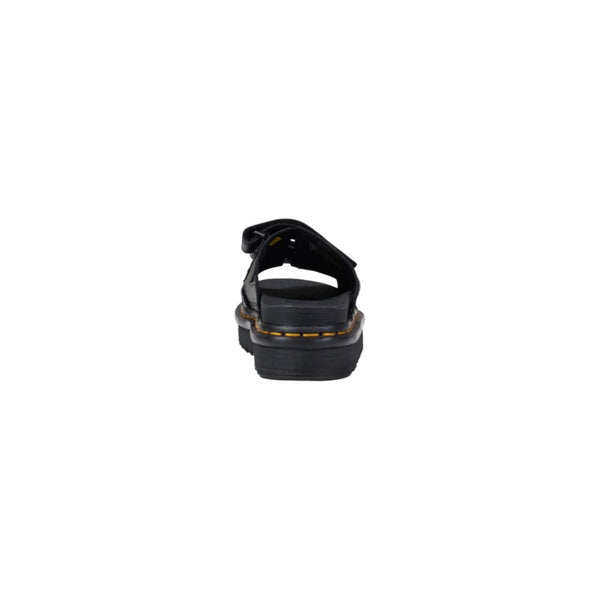Schwarze Leder-Plateau-Pumps