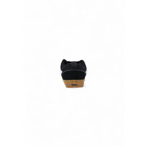 Schwarze Wildleder-Sneaker mit niedrigem Schaft