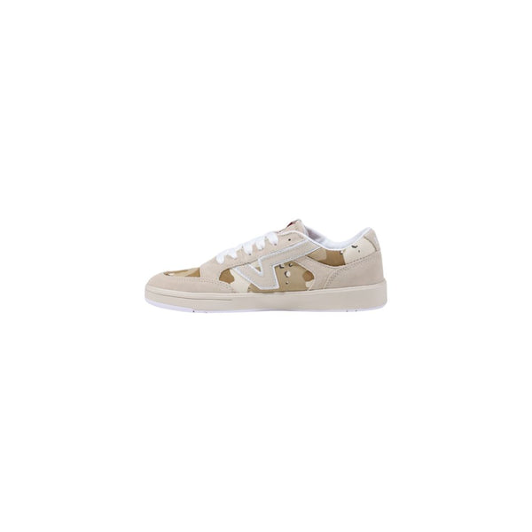 Beige Wildleder-Sneaker mit niedrigem Schaft