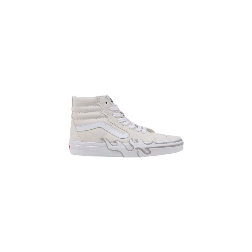 Weiße Wildleder-High-Top-Sneaker