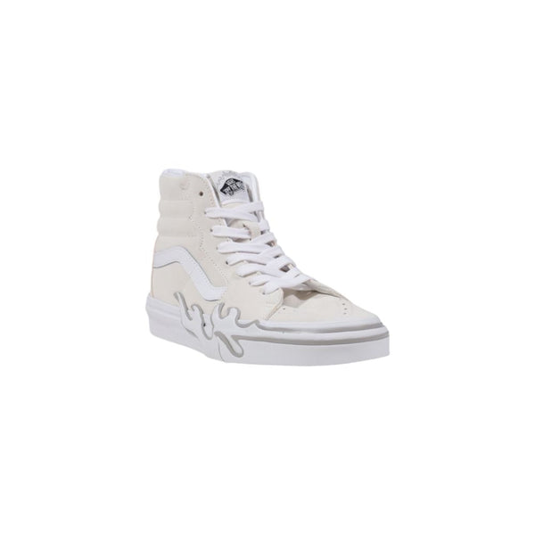 Weiße Wildleder-High-Top-Sneaker