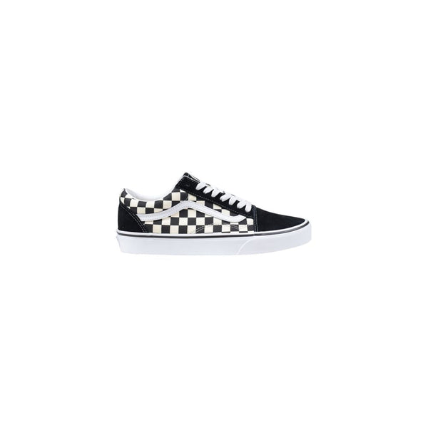 Schwarze und Weiße Stoff-Sneakers mit niedrigem Schaft